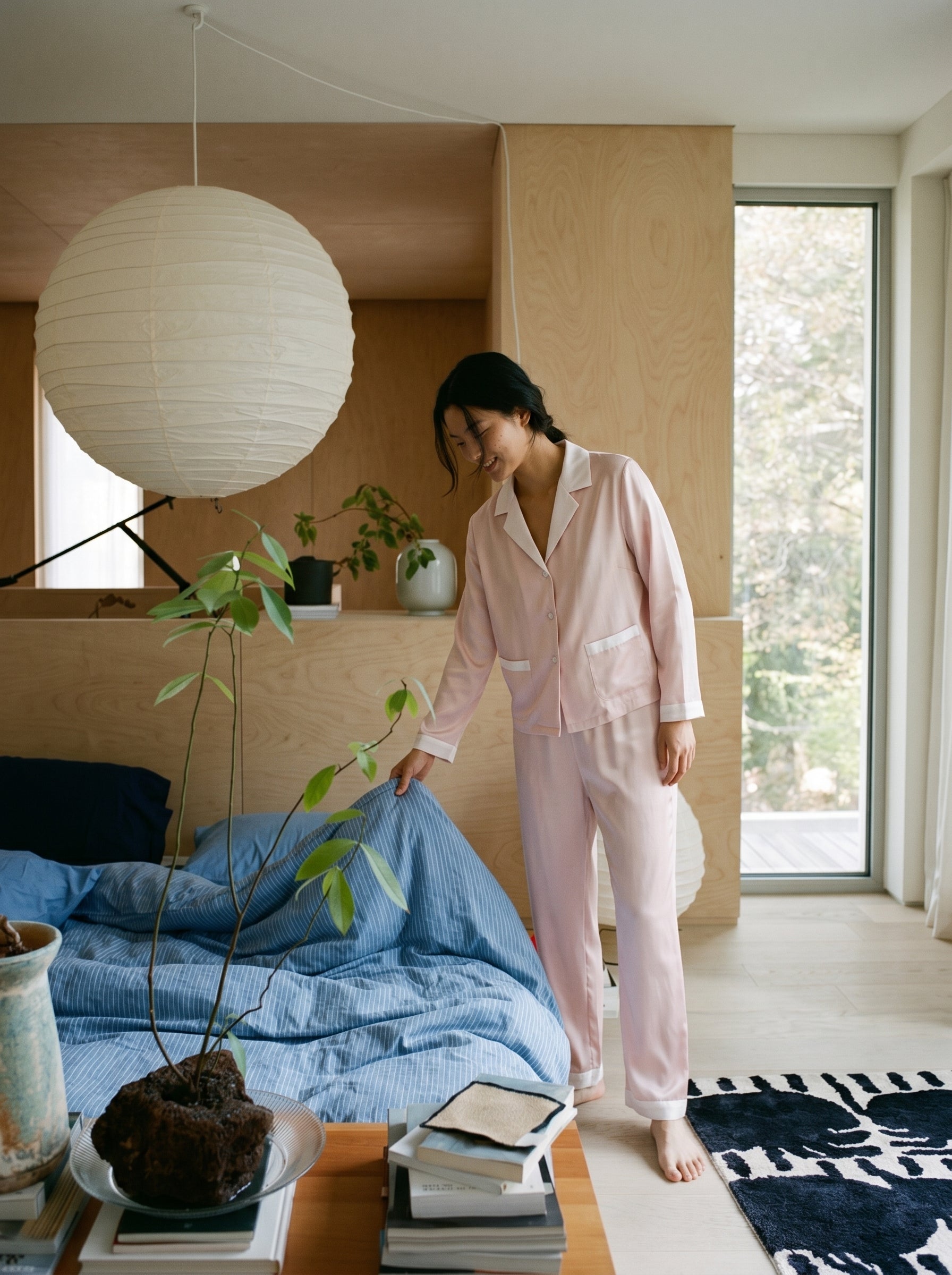 Slower mornings — silk sleepwear
