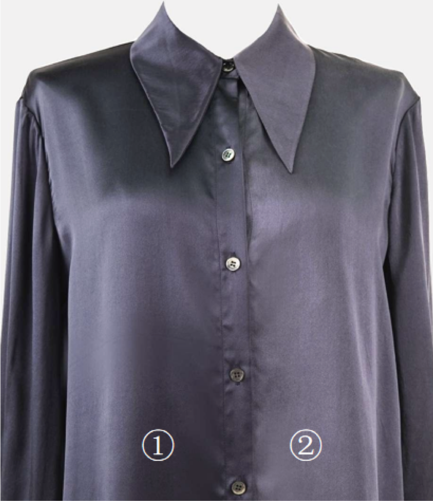 Wash-resistant silk vs. untreated silk pajama, after 10 machine wash cycles