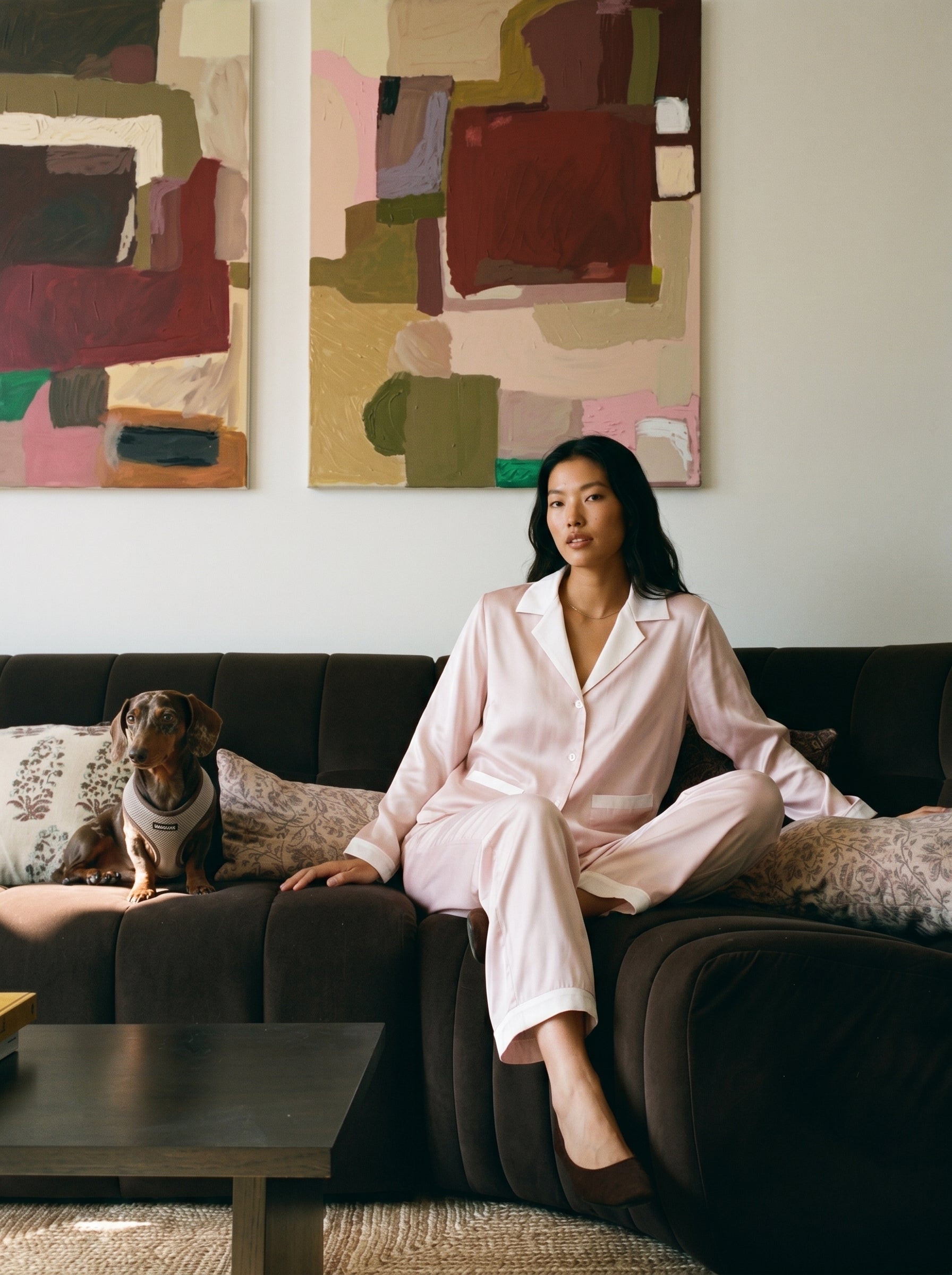 Silk pajamas — moment 5