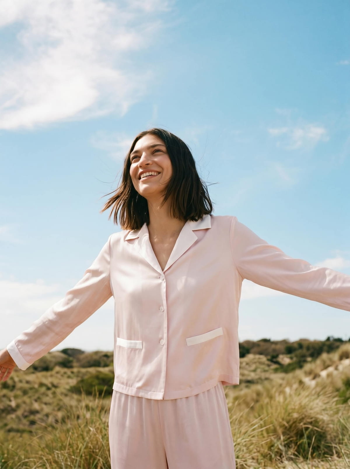 Silk pajamas — moment 2